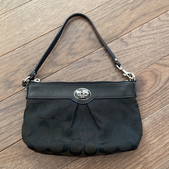 Black Coach Wristlet - Picture 4 of 6